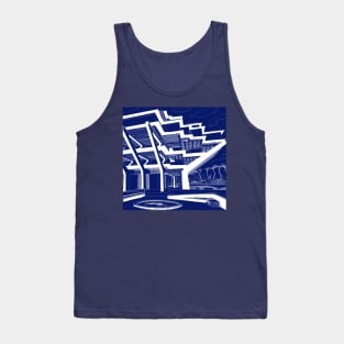 brutal brutalist architecture in modern sketch art ecopop Tank Top